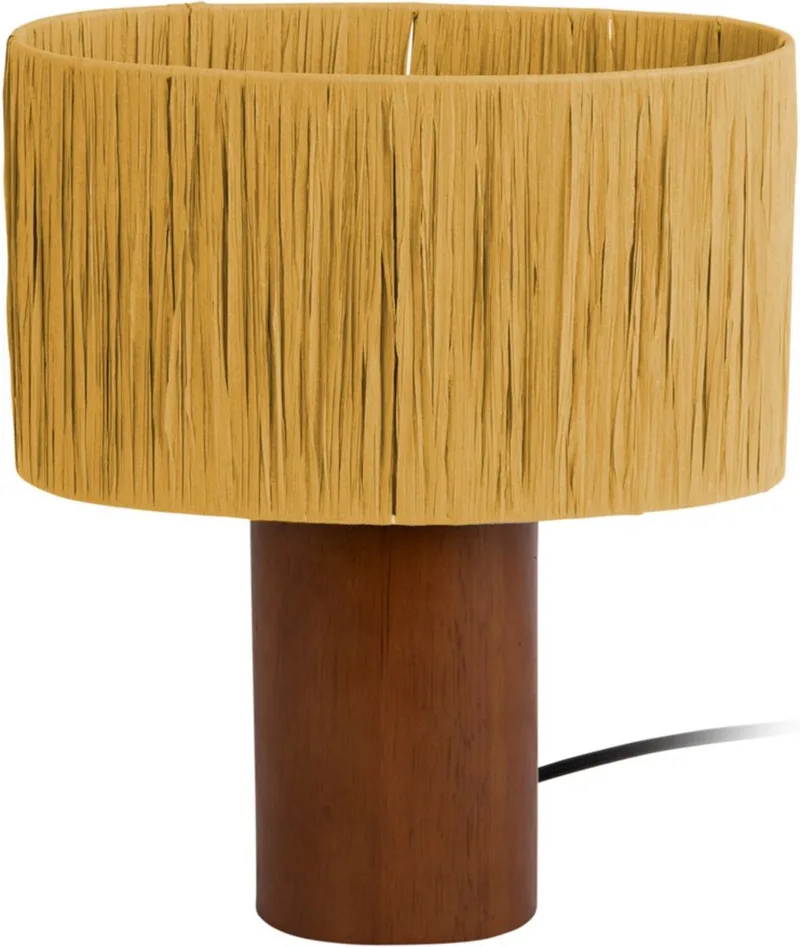 Tafellamp Sheer Oval - Ø21cm - Modern by Leitmotiv in Yellow – product photo