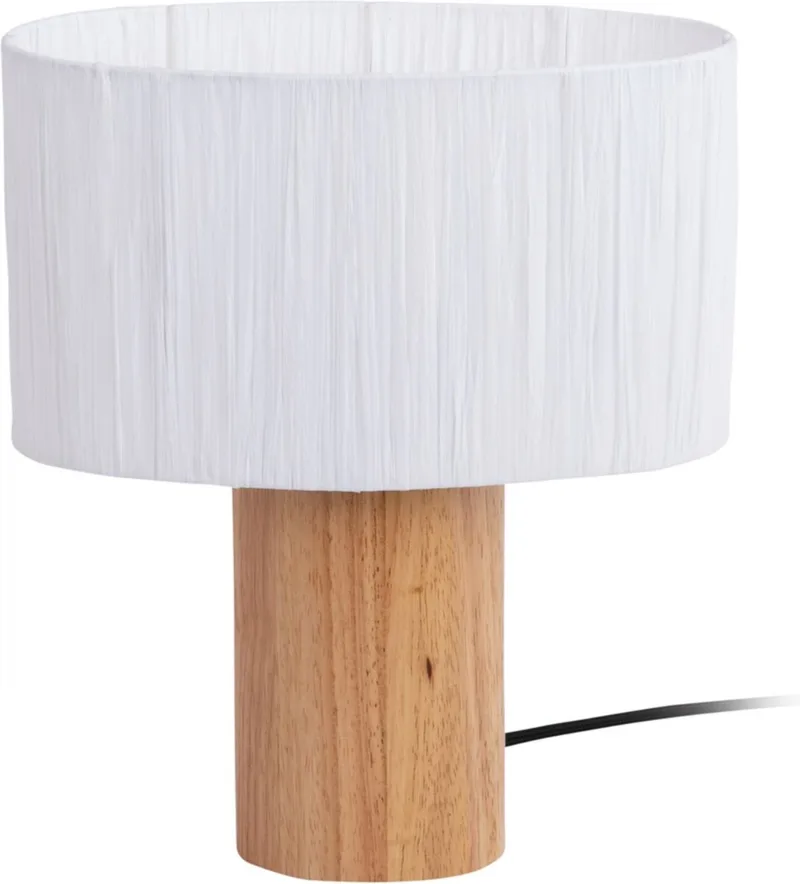 Tafellamp Sheer Oval - Ø21cm - Modern by Leitmotiv in White – product photo
