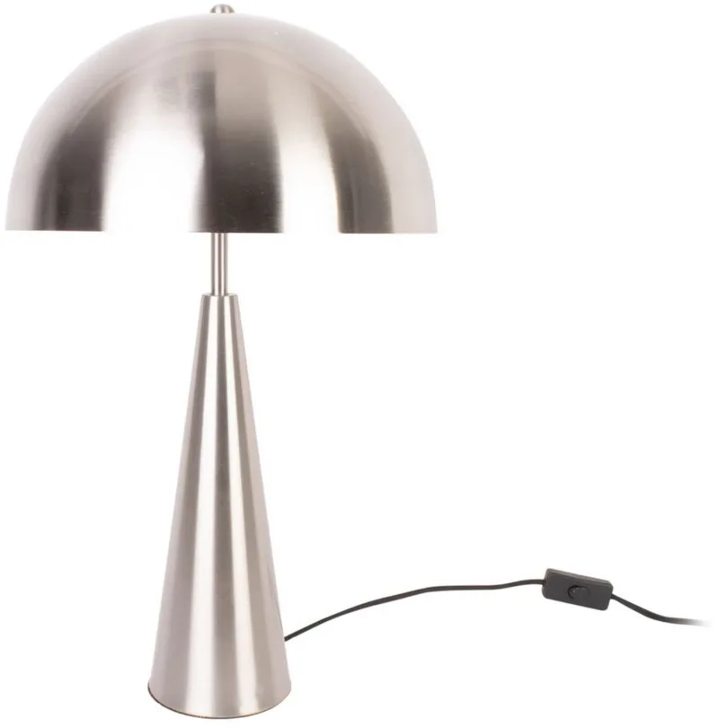 Tafellamp Sublime - Metaal Geborsteld Nikkel - Ø30x51cm - Modern von Leitmotiv in Anthrazit – Produktfoto