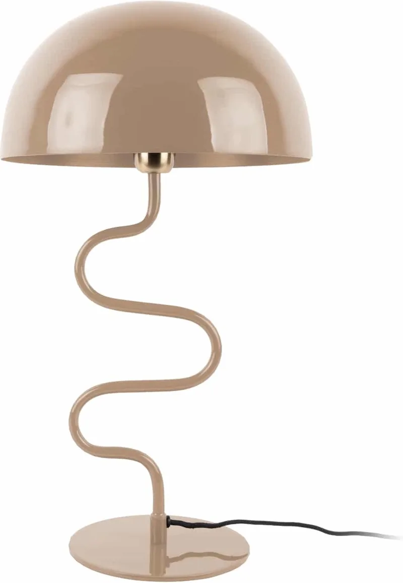 Tafellamp Twist - 31x31x54cm - Scandinavisch by Leitmotiv in Brown – product photo
