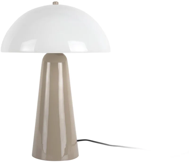 Tafellamp Vidrio Centro - 30x30x42cm - Modern de Leitmotiv en Gris – photo du produit