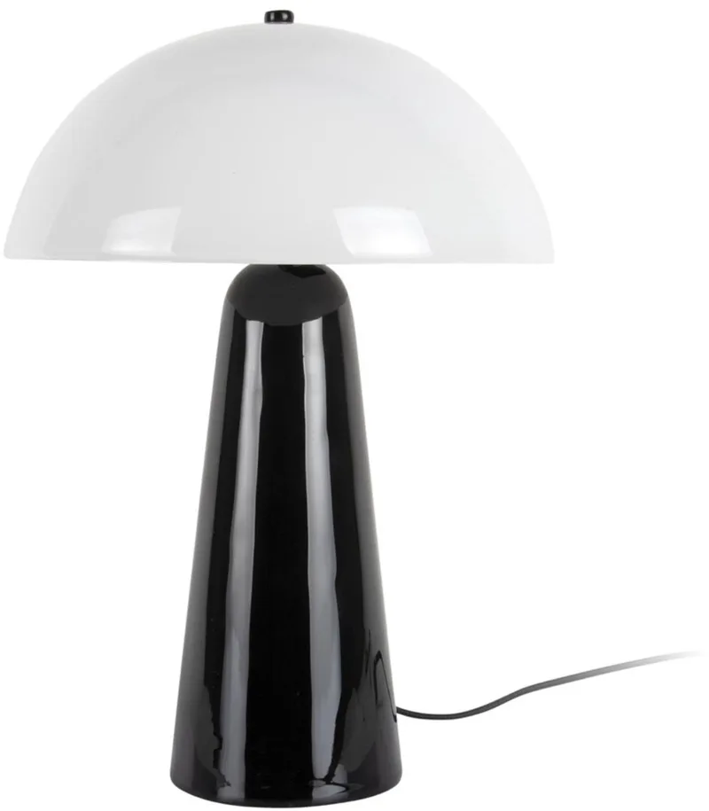 Tafellamp Vidrio Centro - 30x30x42cm - Modern de Leitmotiv en Noir – photo du produit