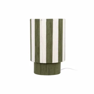 Tafellamp Vienna Stripes - 22x22x35cm - Scandinavisch de Leitmotiv en Vert – photo du produit 1 sur 2