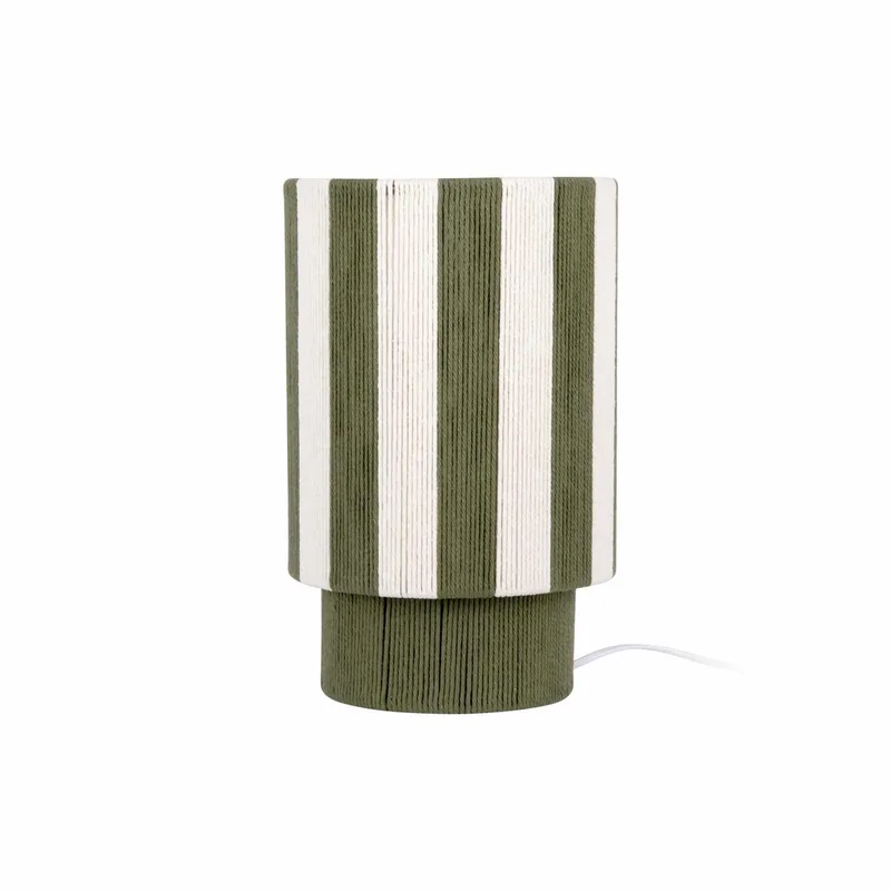 Tafellamp Vienna Stripes - 22x22x35cm - Scandinavisch de Leitmotiv en Vert – photo du produit 1 sur 2