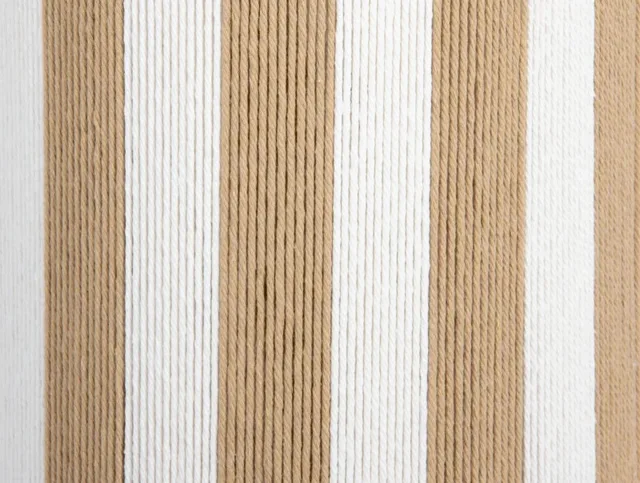 Tafellamp Vienna Stripes - 22x22x35cm - Scandinavisch van Leitmotiv in Naturel – productfoto 2 van 2