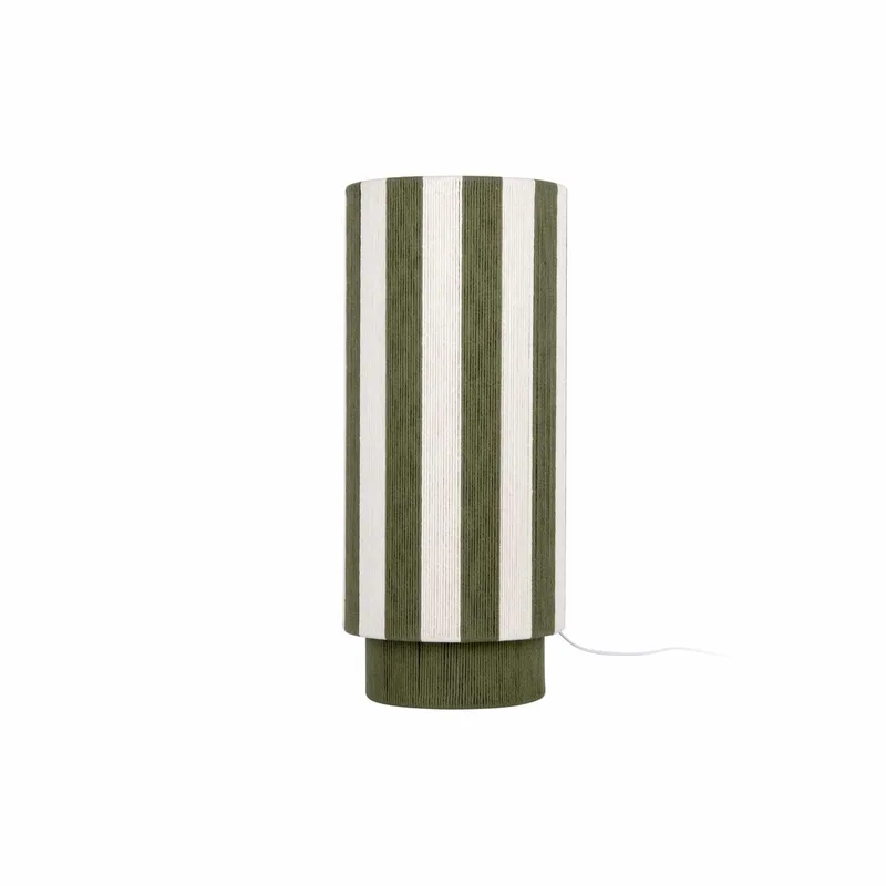 Tafellamp Vienna Stripes - 25x25x58cm - Scandinavisch van Leitmotiv in Groen – productfoto