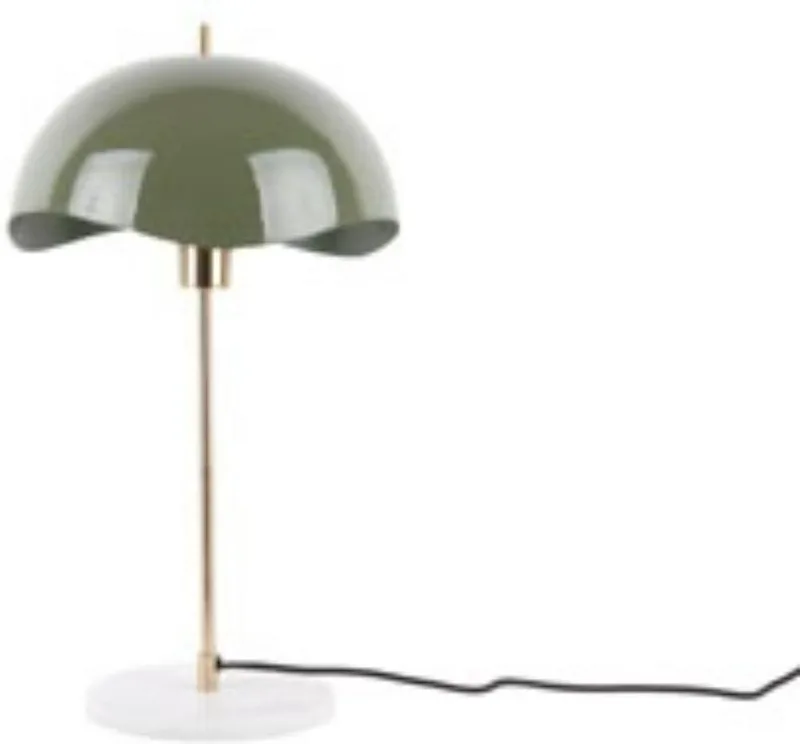 Tafellamp Waved Dome - 30x30x56cm - Modern by Leitmotiv in Green – product photo