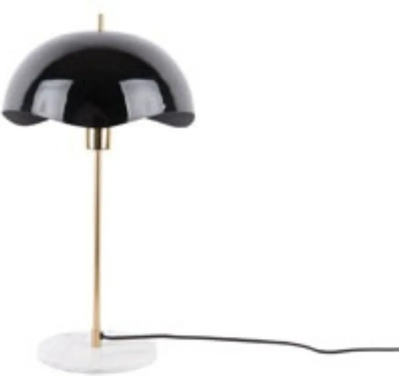 Tafellamp Waved Dome - 30x30x56cm - Modern by Leitmotiv in Black – product photo