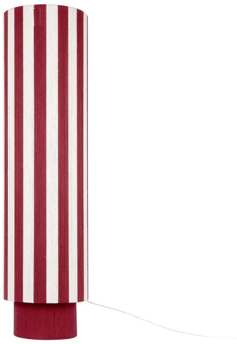 Vloerlamp Vienna Stripes - Bordeauxrood - 28x28x106cm - Scandinavisch - Staande lampen voor Woonkamer - Slaapkamer van Leitmotiv in Rood – productfoto
