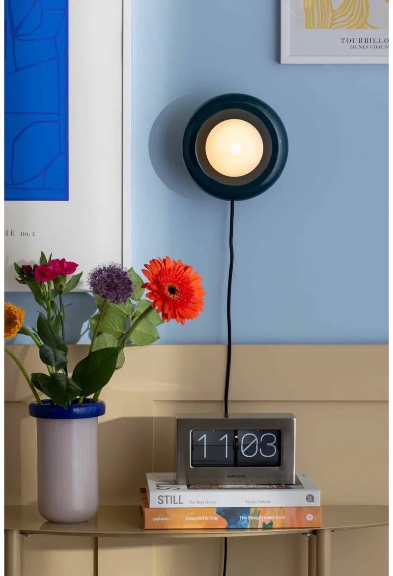 Wandlamp Catania Ring - 17x19x19cm - Binnen Scandinavisch de Leitmotiv en Bleu – photo du produit