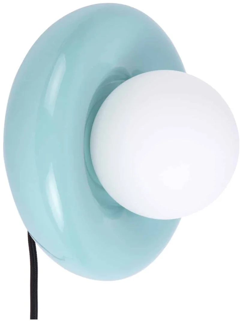 Wandlamp Catania Ring - Lichtblauw - 17x19x19cm - Binnen Scandinavisch by Leitmotiv in Blue – product photo