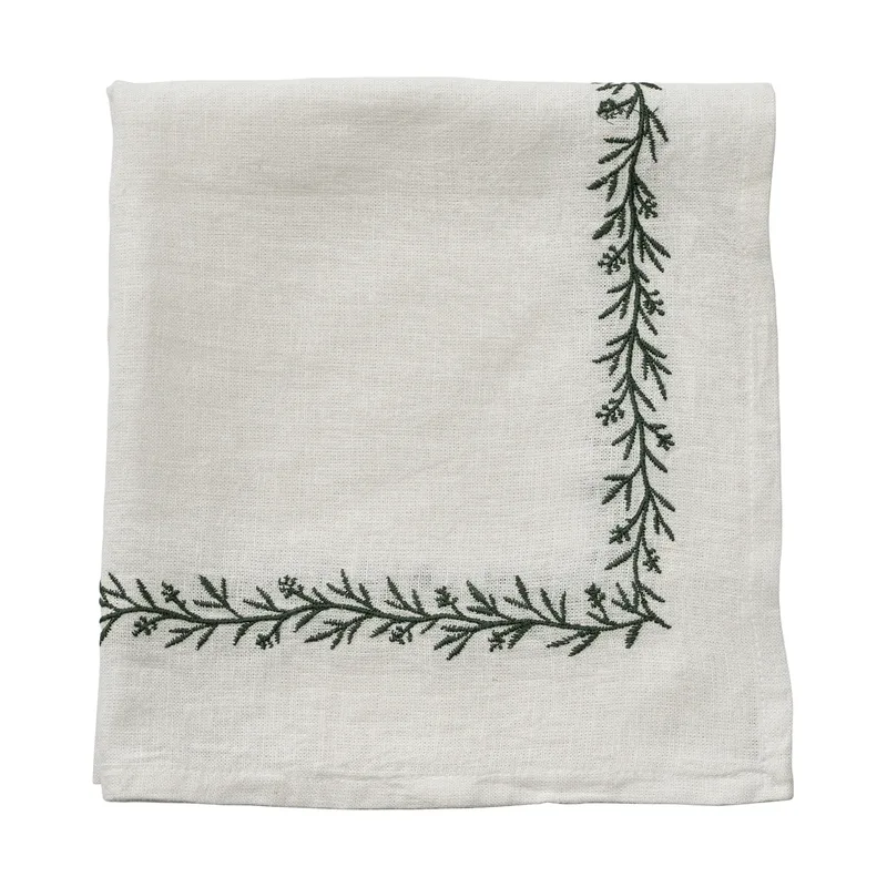 Abella Stoffserviette Weiß-Grün, 45x45 cm by Lene Bjerre – product photo