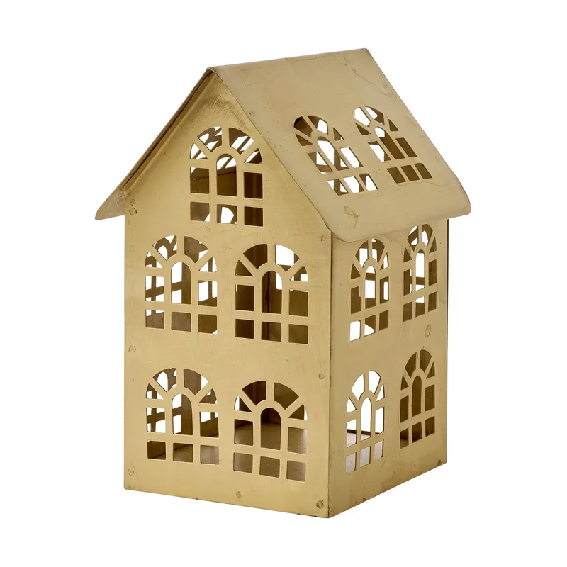 Bolille Windlicht Goldfarben, 9x12xH17 cm by Lene Bjerre – product photo