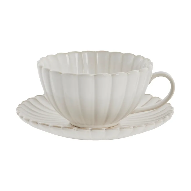 Camille Tasse mit Untertasse Off White by Lene Bjerre – product photo