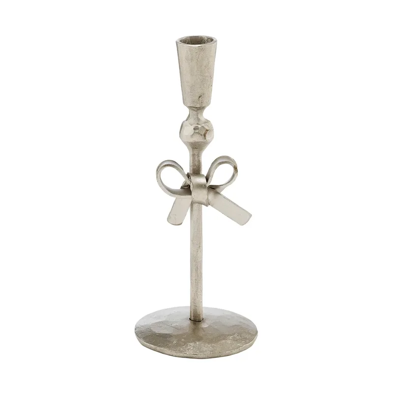 Imelia Kerzenhalter Silberfarben, Ø5,5xH14,5 cm by Lene Bjerre – product photo