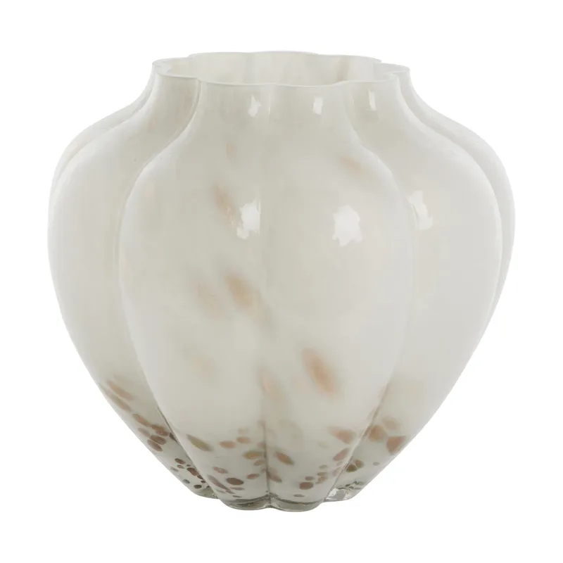 Mara Vase 24,5x24,5 cm Off White-Light gold de Lene Bjerre – photo du produit