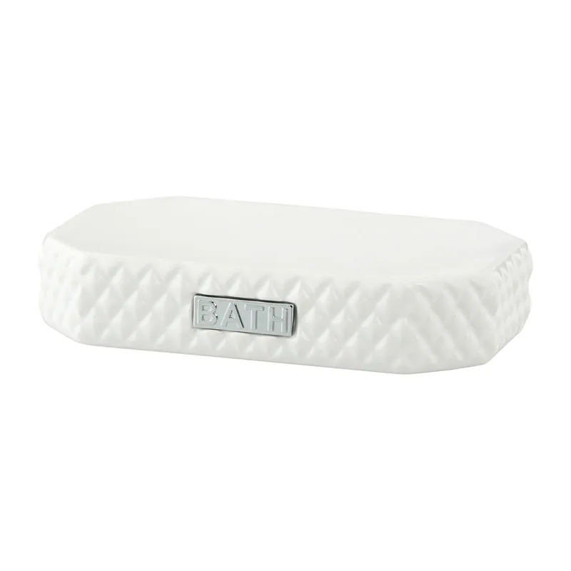 Marion Seifenschale 13,5 x 9cm White-silver van Lene Bjerre – productfoto