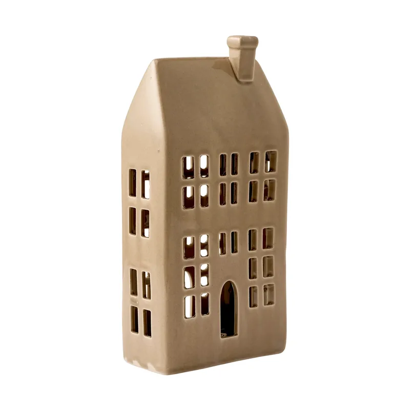 Mythel Windlicht Leinen, 10,5x5,8x21,4 cm de Lene Bjerre – photo du produit