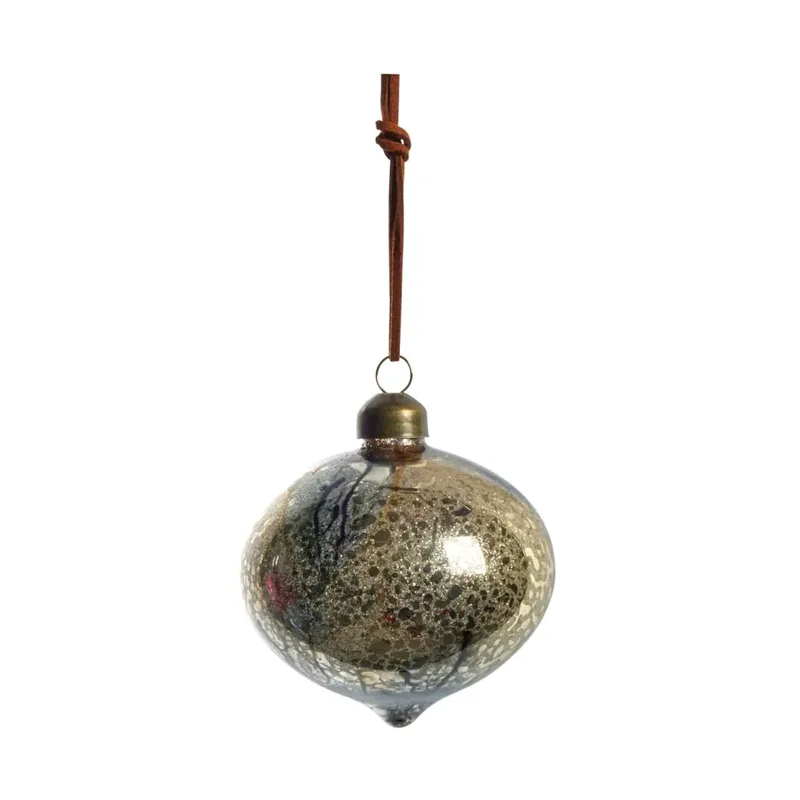 Nosille Christbaumkugel 10cm Silber-Gold de Lene Bjerre – photo du produit