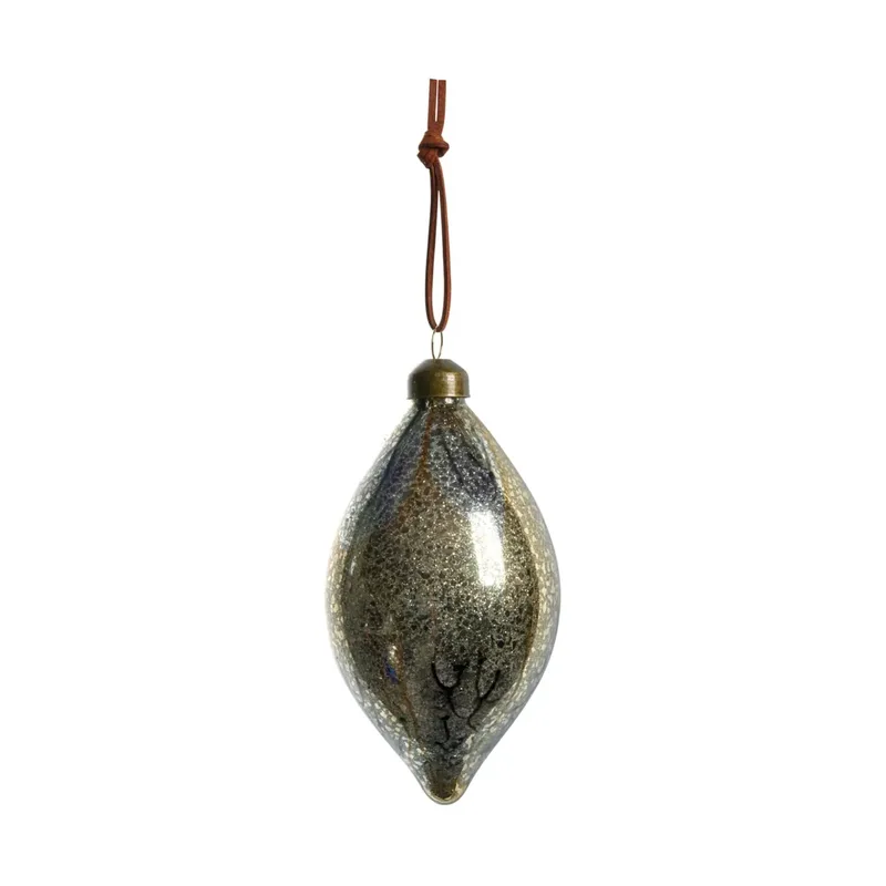 Nosille Dekoration Weihnachtsanhänger 12 cm Silber-Gold by Lene Bjerre – product photo