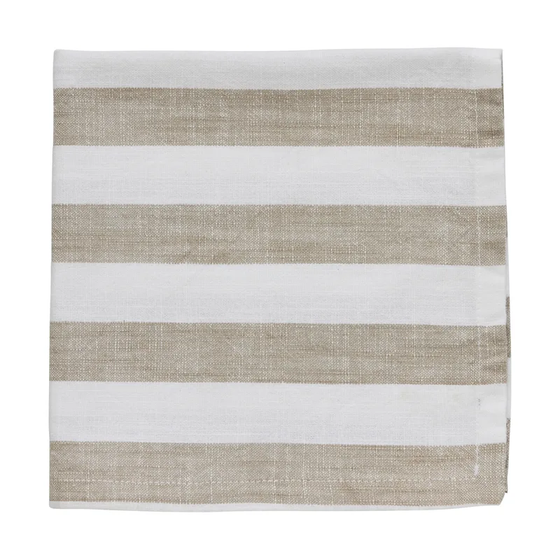 Olivia Baumwollserviette 40x40 cm Off White-Linen by Lene Bjerre – product photo