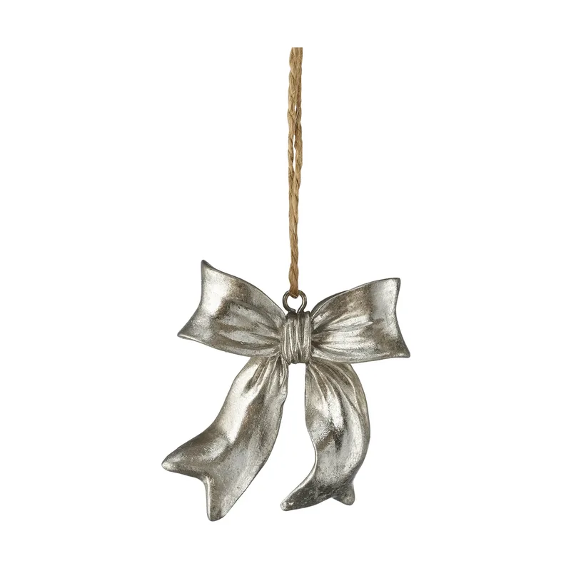 Serafina Schleifenanhänger Silberfarben, 6x2,5x6,7 cm by Lene Bjerre – product photo