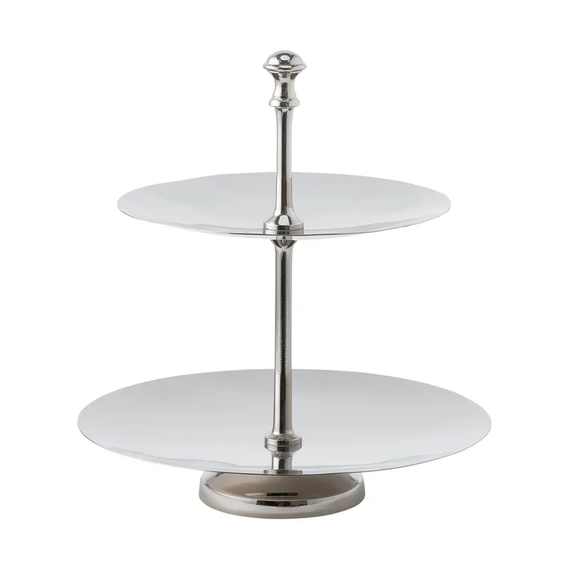 Sigrine Etagere Silberfarben, 25x25xH27 cm van Lene Bjerre – productfoto