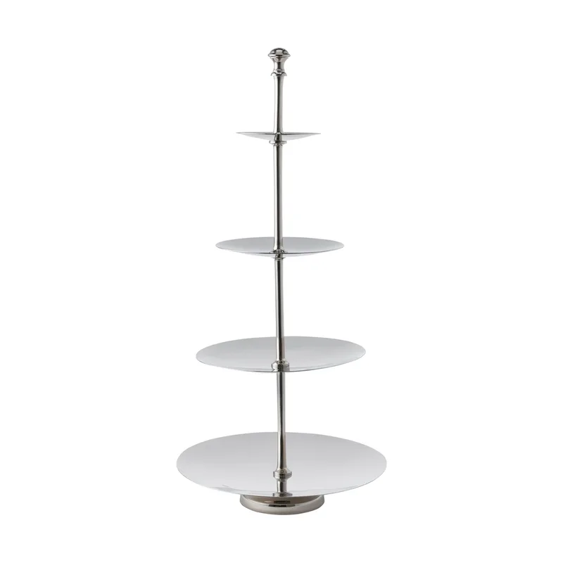 Sigrine Etagere Silberfarben, 25x25xH53 cm van Lene Bjerre – productfoto