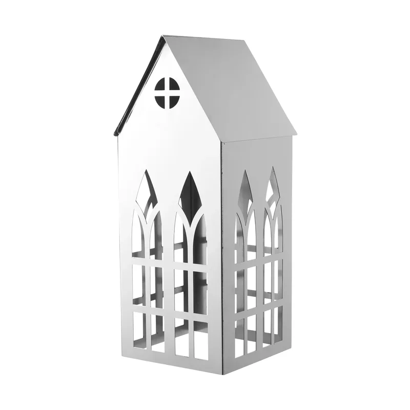 Sigrine House Windlicht Silberfarben, 14x14xH33 cm by Lene Bjerre – product photo