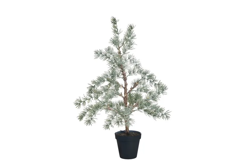 Winterliche Kunstpflanze Kunstbaum mit Beleuchtung CEDILLE, Lene Bjerre, Höhe 60 cm by Lene Bjerre in Green – product photo