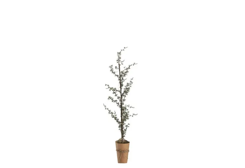 Winterliche Kunstpflanze Zeder PINEA mit LED, Lene Bjerre, Höhe 95 cm by Lene Bjerre in Green – product photo