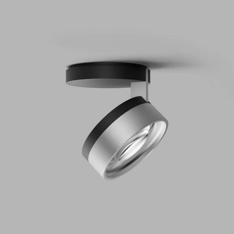 Blade C1+ Slim plafondspot, zwart/zilver fra LIGHT-POINT – produktbillede