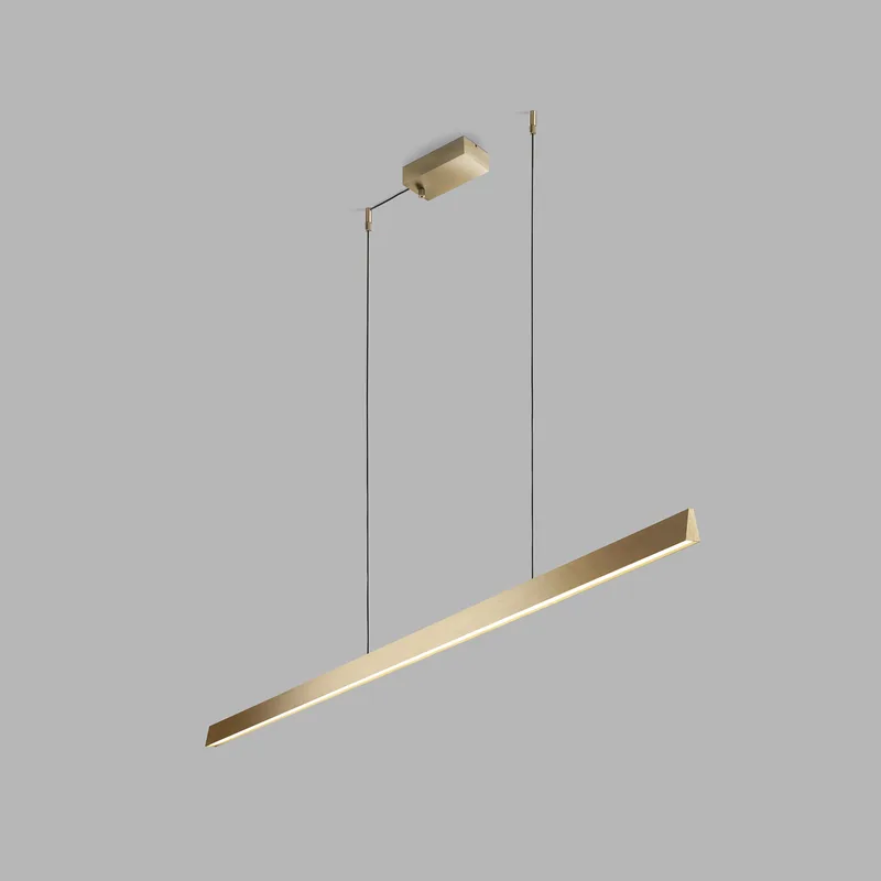 Edge Linear S1500 LED hanglamp, messing, CCT by LIGHT-POINT – product photo