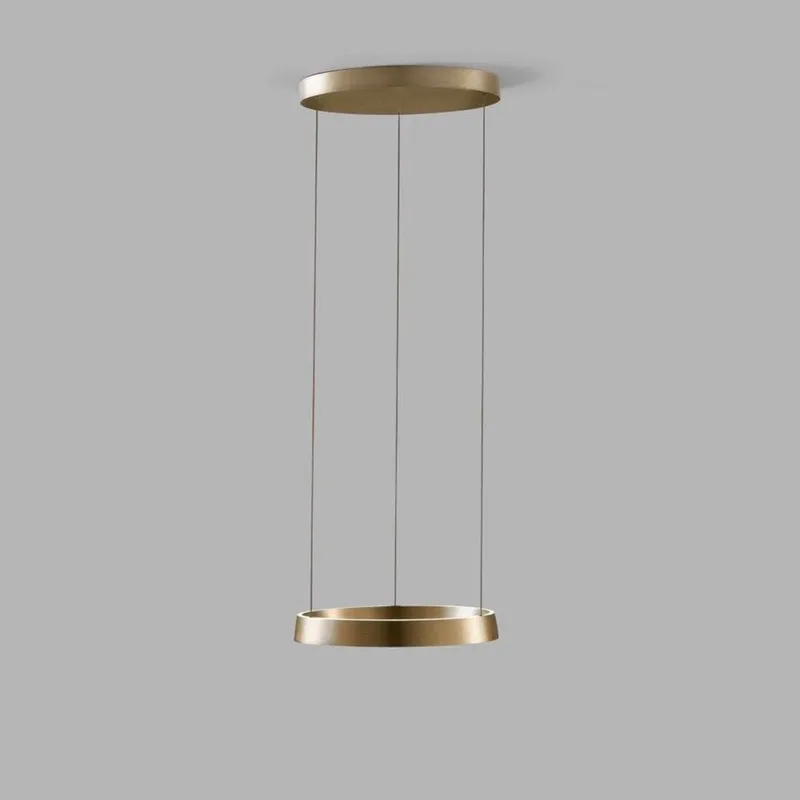 Edge Round Hanglamp Ø500 Brass von LIGHT-POINT – Produktfoto