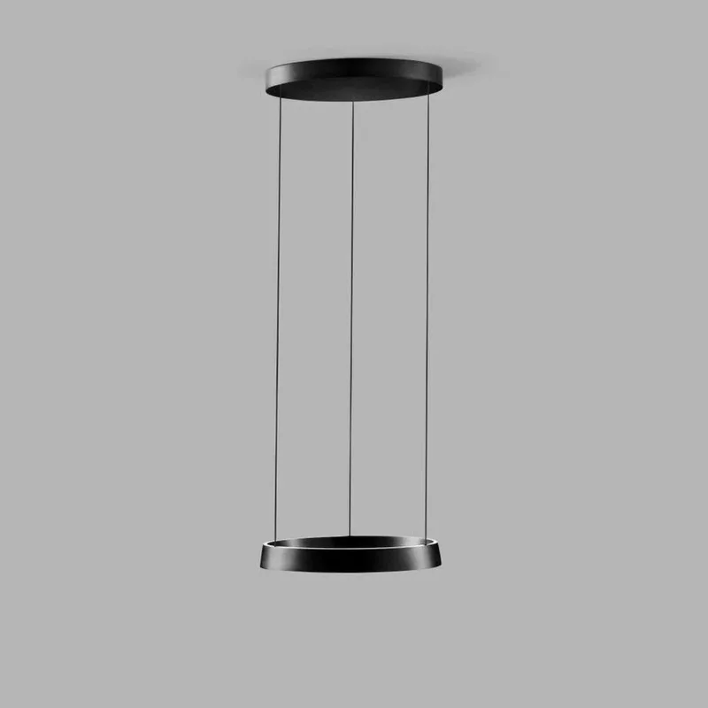 Edge Round Hanglamp Ø500 Carbon Black by LIGHT-POINT – product photo