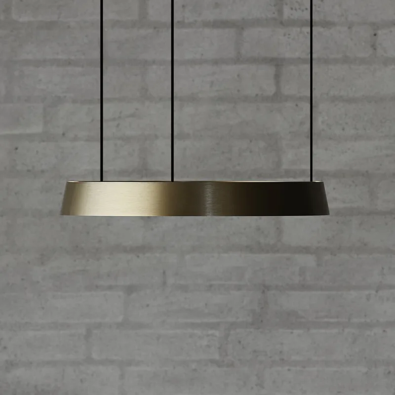 Edge Round LED hanglamp messing Ø40 cm, Smart by LIGHT-POINT – product photo