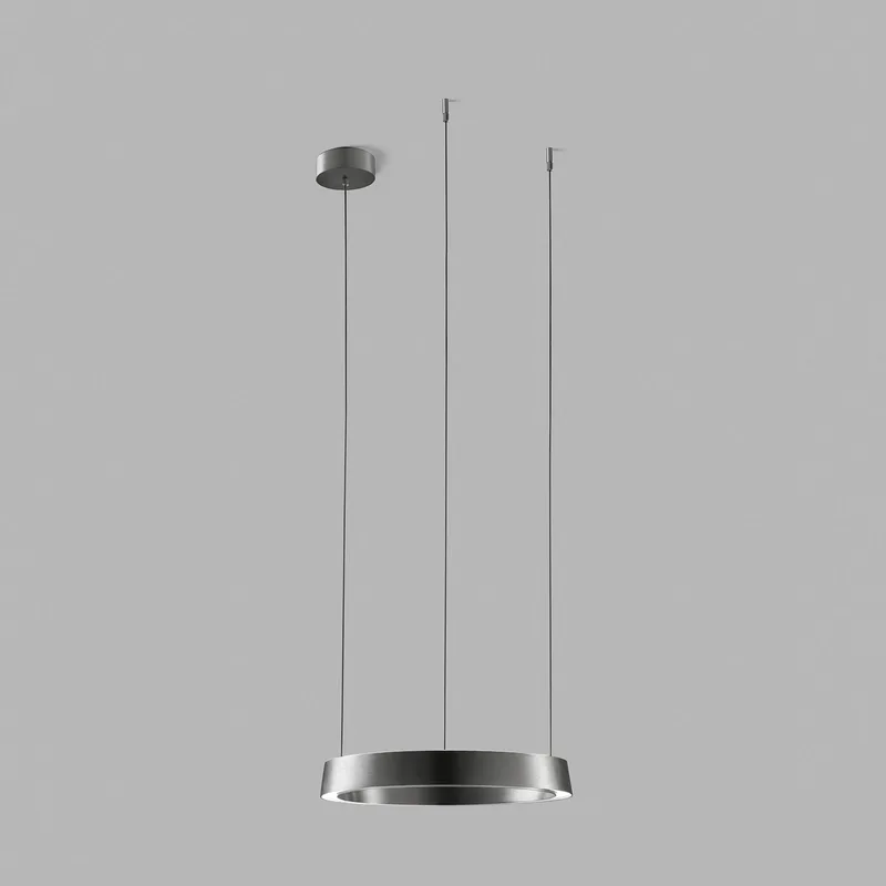 Edge Round LED hanglamp titaniumgrijs Ø40cm, CCT by LIGHT-POINT – product photo