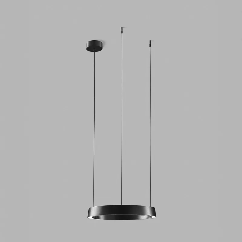 Edge Round LED hanglamp, zwart, Ø40cm, CCT by LIGHT-POINT – product photo