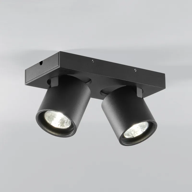 Focus 2 LED-spot, zwart, 2-lamps, CCT draaibaar by LIGHT-POINT – product photo