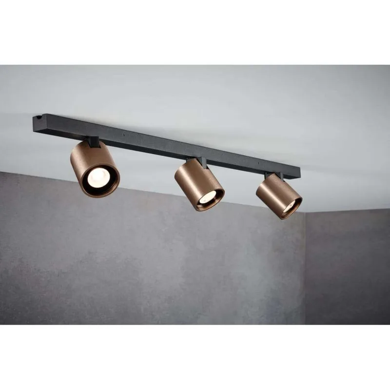 Focus Mini LED plafondlamp L70, brons, 3-lamps von LIGHT-POINT – Produktfoto
