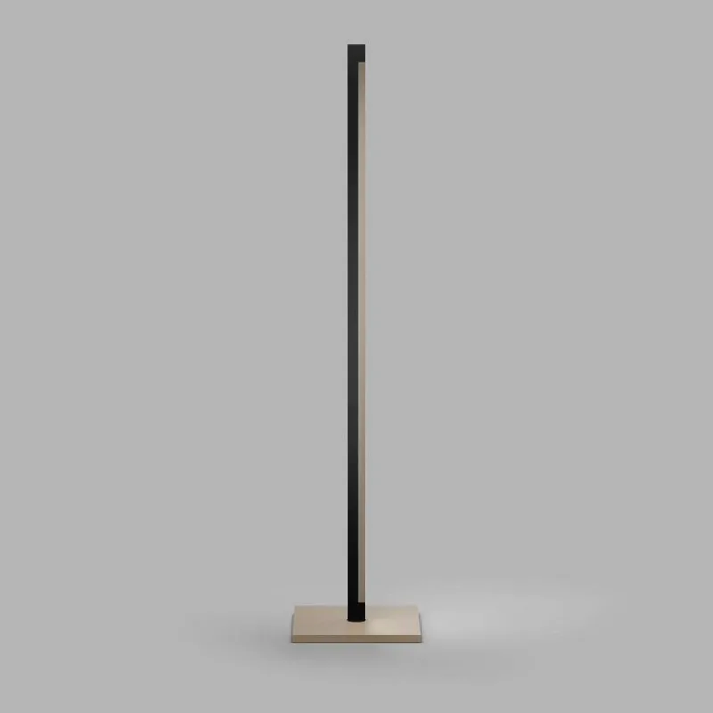 Inlay F1 Linear Vloerlamp Satin Matt Black/Satin Gold von LIGHT-POINT – Produktfoto