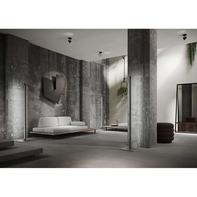 Inlay F1 Linear Vloerlamp Satin Matt Black/Satin Silver från LIGHT-POINT – produktbild