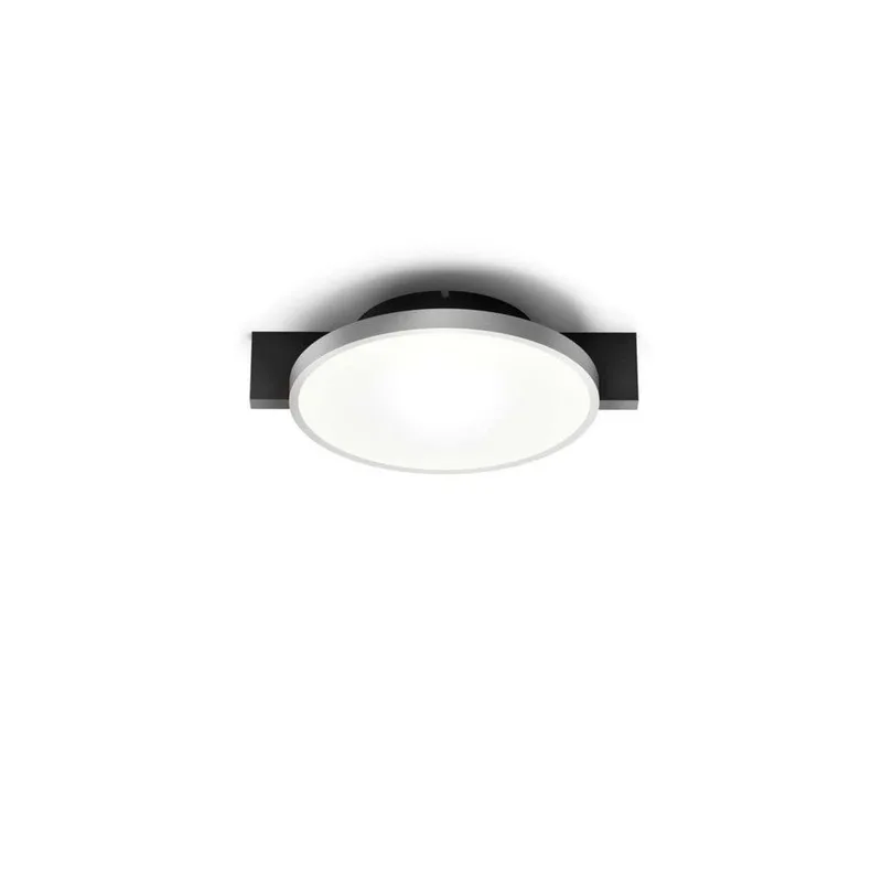 Inlay Round C1 Deckenlampe, schwarz/silber von LIGHT-POINT – Produktfoto