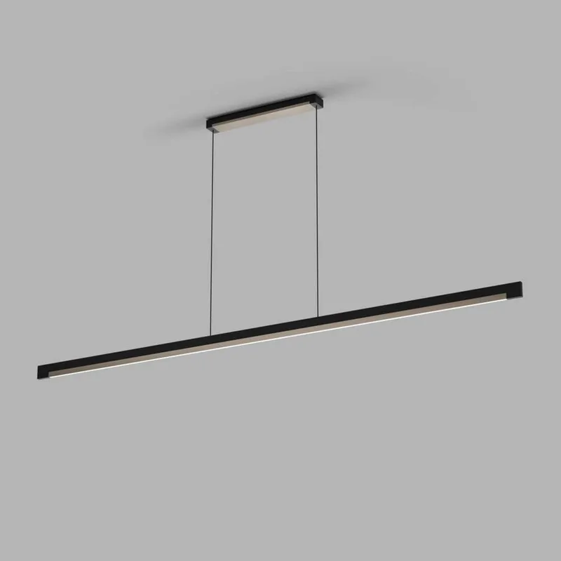 Inlay S1900 Lineaire hanglamp, zwart/aluminium by LIGHT-POINT – product photo