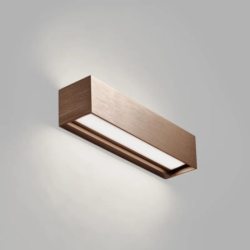 Linea W2 LED wandlamp roségoud 30 cm CCT, IP54 von LIGHT-POINT – Produktfoto
