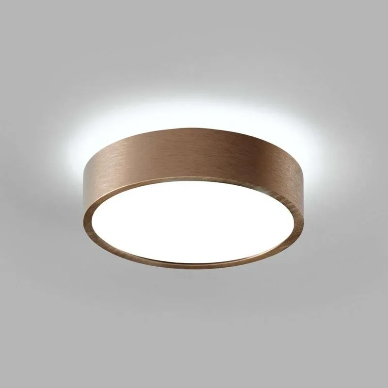 Shadow 2 plafondlamp, IP54, 6,5 cm, messing von LIGHT-POINT – Produktfoto