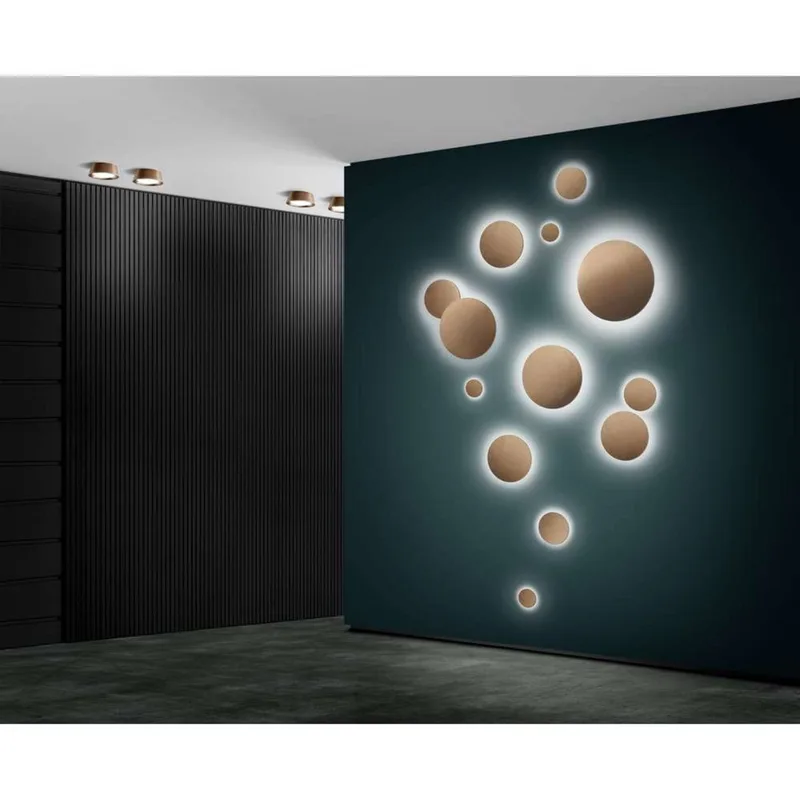 Soho W1 wandlamp, Ø 12 cm, IP54, CCT, brons de LIGHT-POINT – photo du produit
