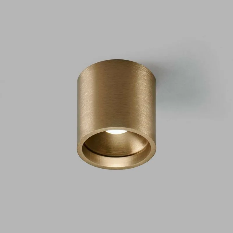 Solo 1 Round Plafondlamp 6W 2700K Brass by LIGHT-POINT – product photo