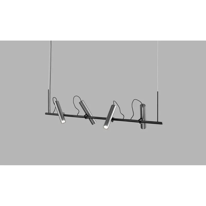 Spirit S1500 hanglamp, zilver/zwart från LIGHT-POINT – produktbild