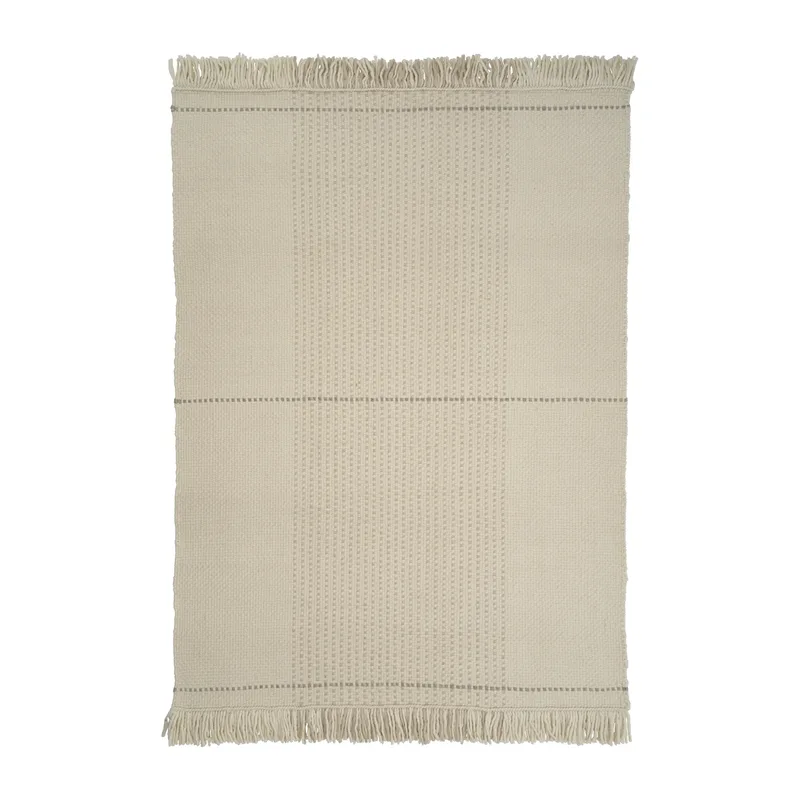 Awakened Mind Wollteppich 140 x 200cm White från Linie Design – produktbild